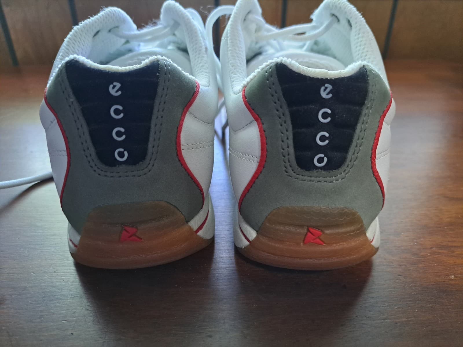 ECCO Receptor Tennis Sneakers Walking Hiking Shoes Sz 8 White - Thumbnail 4