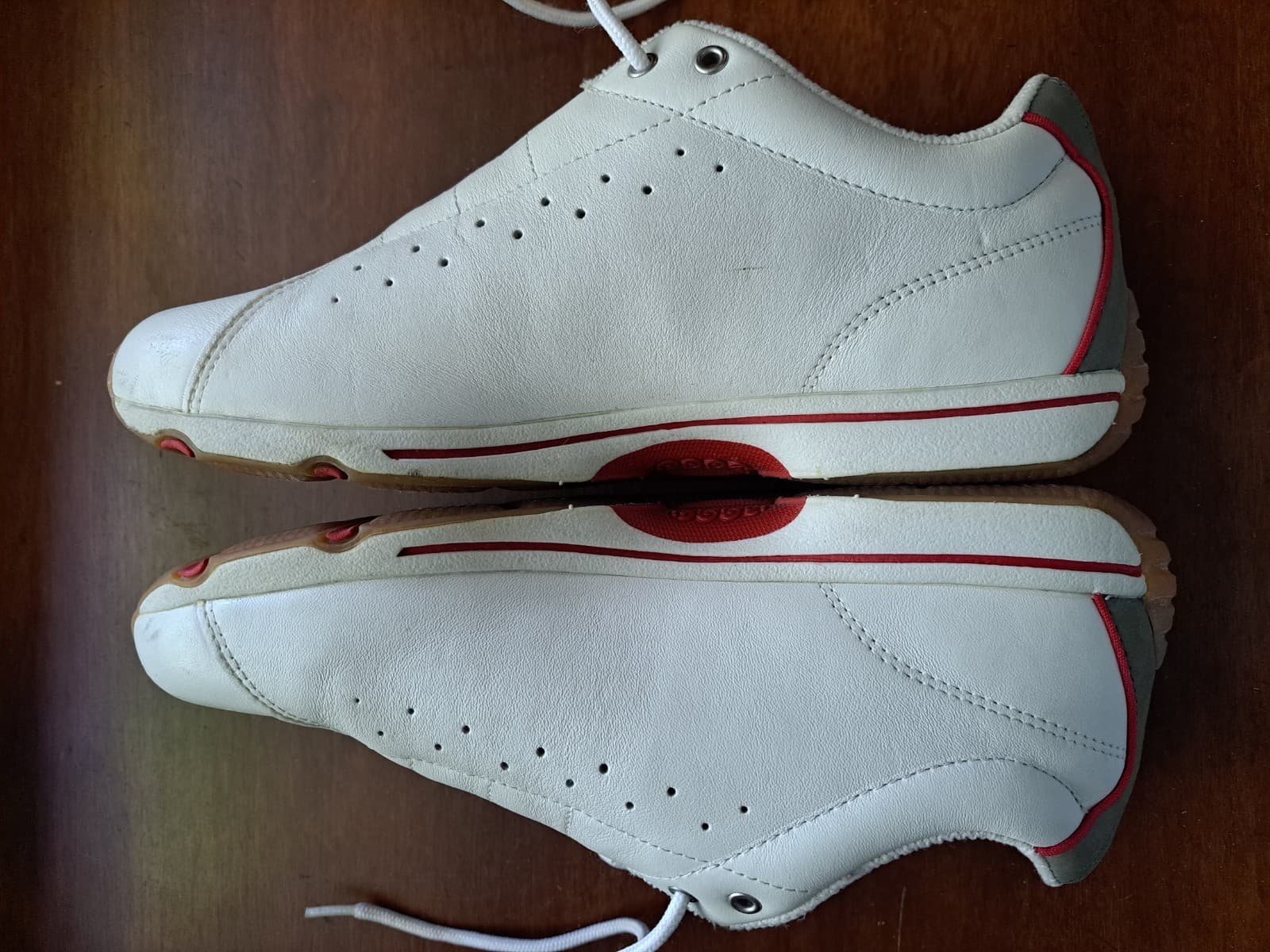ECCO Receptor Tennis Sneakers Walking Hiking Shoes Sz 8 White - Thumbnail 5