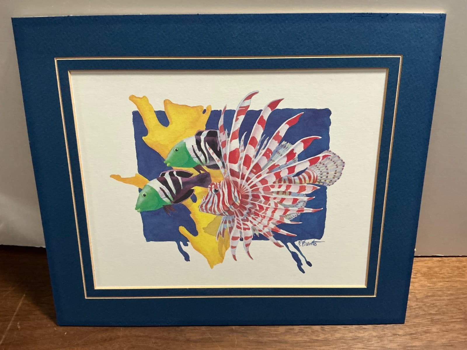 Set of 2 Paul Brent Tropical Fish Wall Art Matted NO Frame 9x7 - Thumbnail 6