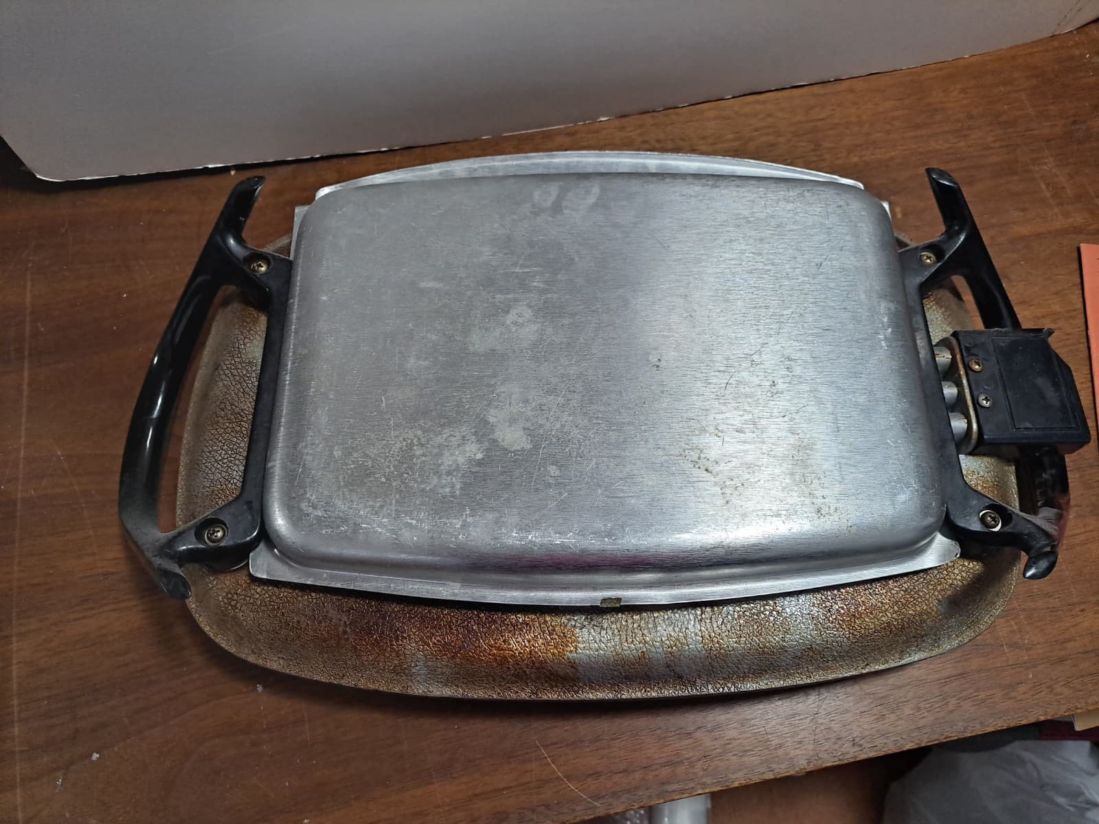 FARBERWARE Griddle Skillet Model 260 SP Immersible Electric Cast Aluminum VTG - Thumbnail 8