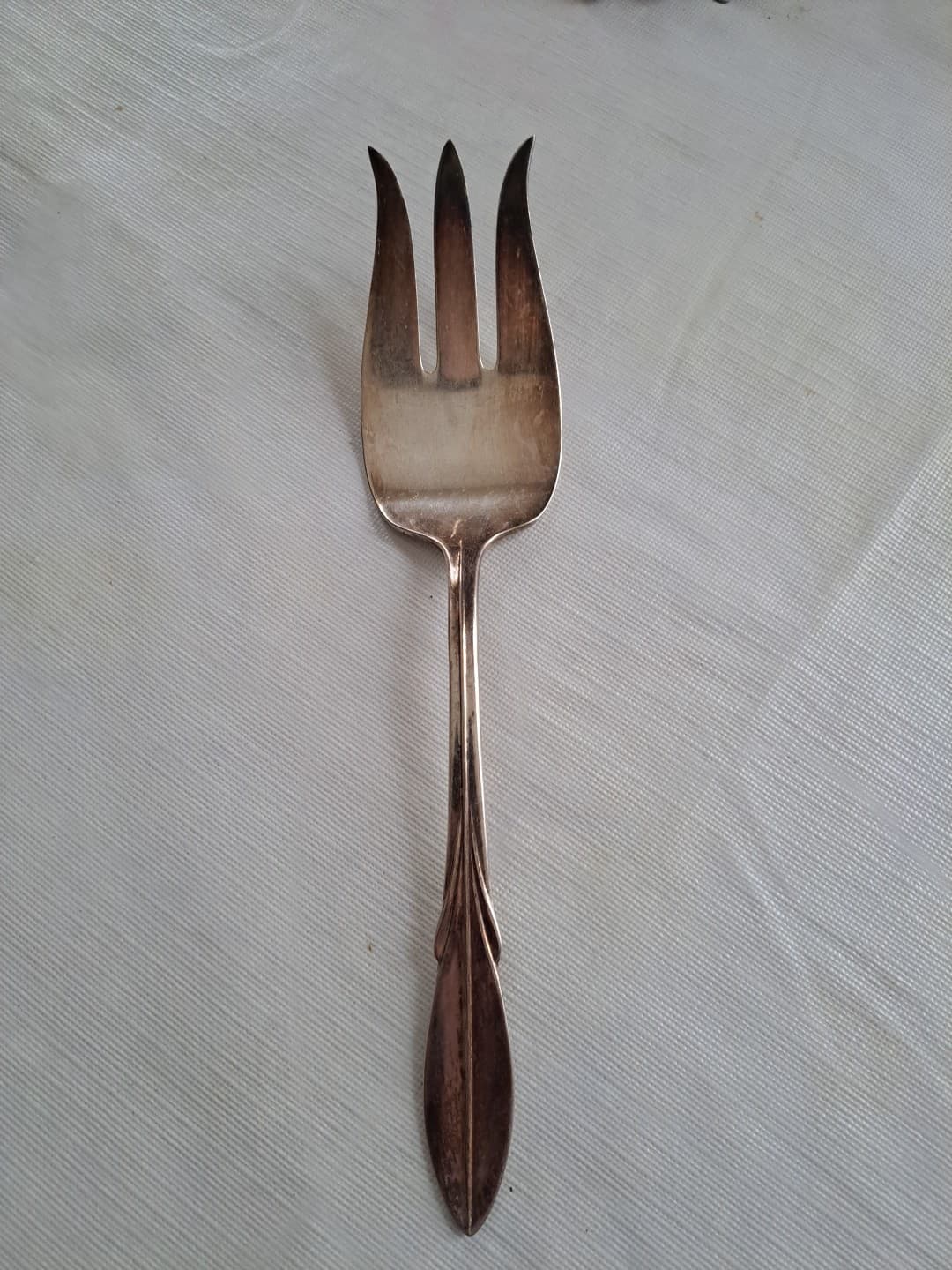 Wm Rogers Mfg El California Silverplate Meat Serving Fork Original Rogers - Thumbnail 2