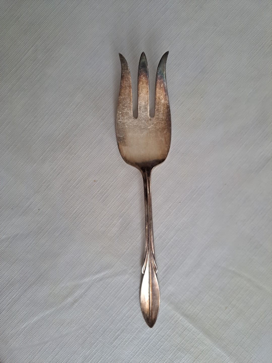 Wm Rogers Mfg El California Silverplate Meat Serving Fork Original Rogers - Thumbnail 4