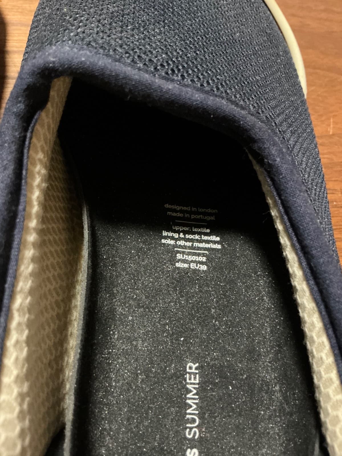 Mahabis Summer Navy Blue Mesh Slip On Shoes size Eu 39 - Thumbnail 8