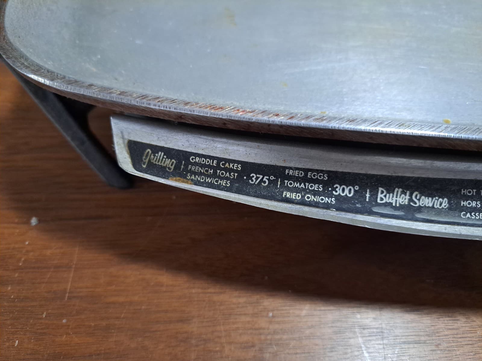 FARBERWARE Griddle Skillet Model 260 SP Immersible Electric Cast Aluminum VTG - Thumbnail 5