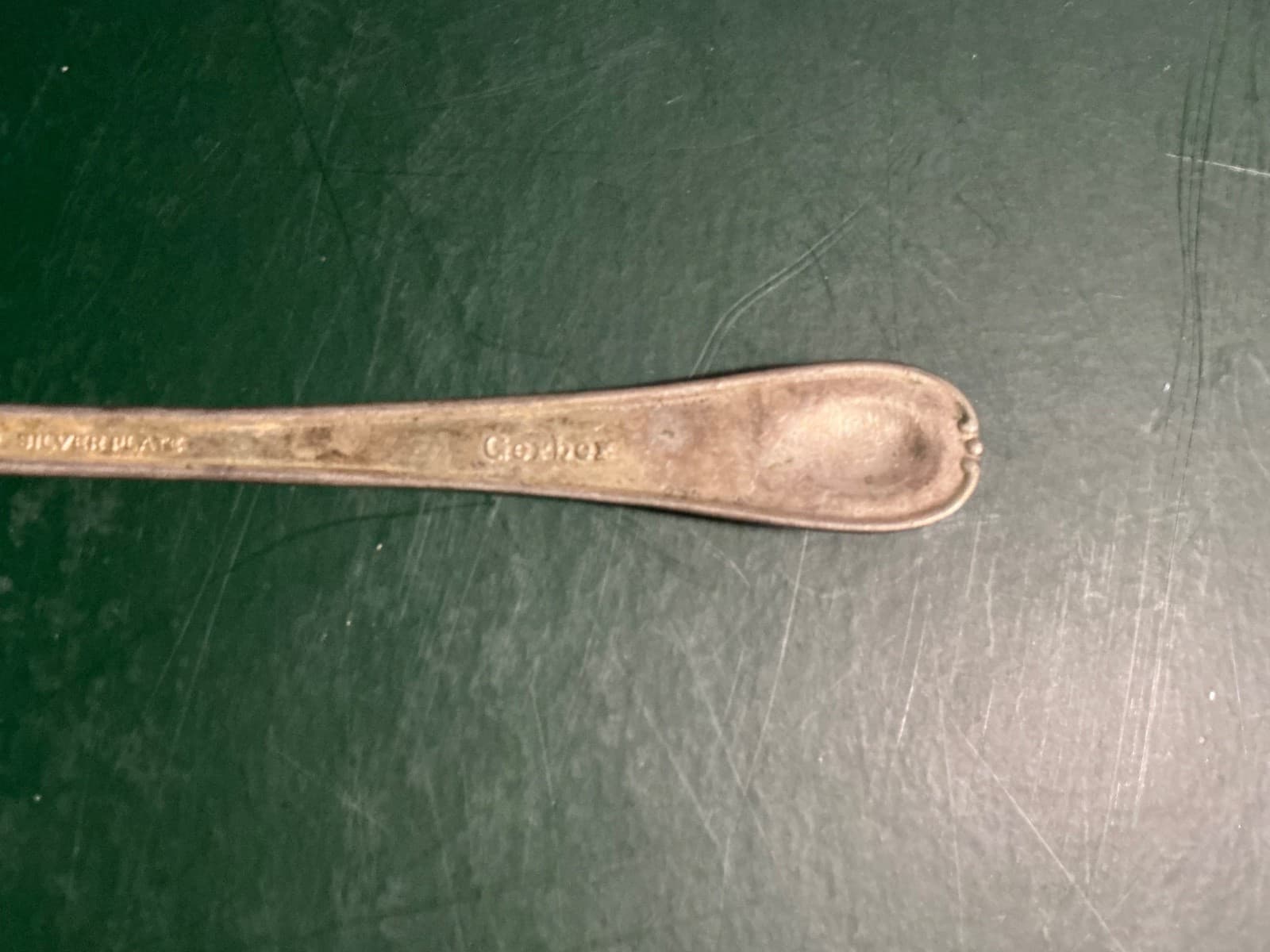 Vintage Winthrop Gerber’s Logo Baby Silver Spoon 4” Silverplate Circa 1940 - Thumbnail 5