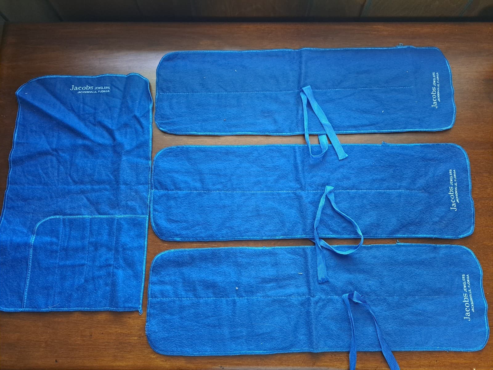 Silverware Storage Bag Lot Anti Tarnish Cloth Flatware Serving Pieces 16" - Thumbnail 3