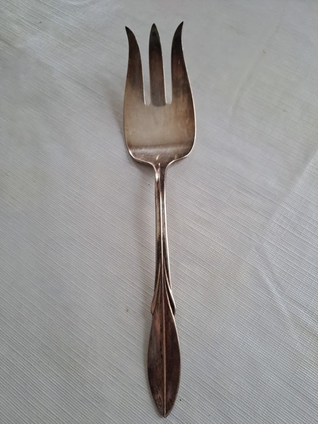 Wm Rogers Mfg El California Silverplate Meat Serving Fork Original Rogers - Thumbnail 3