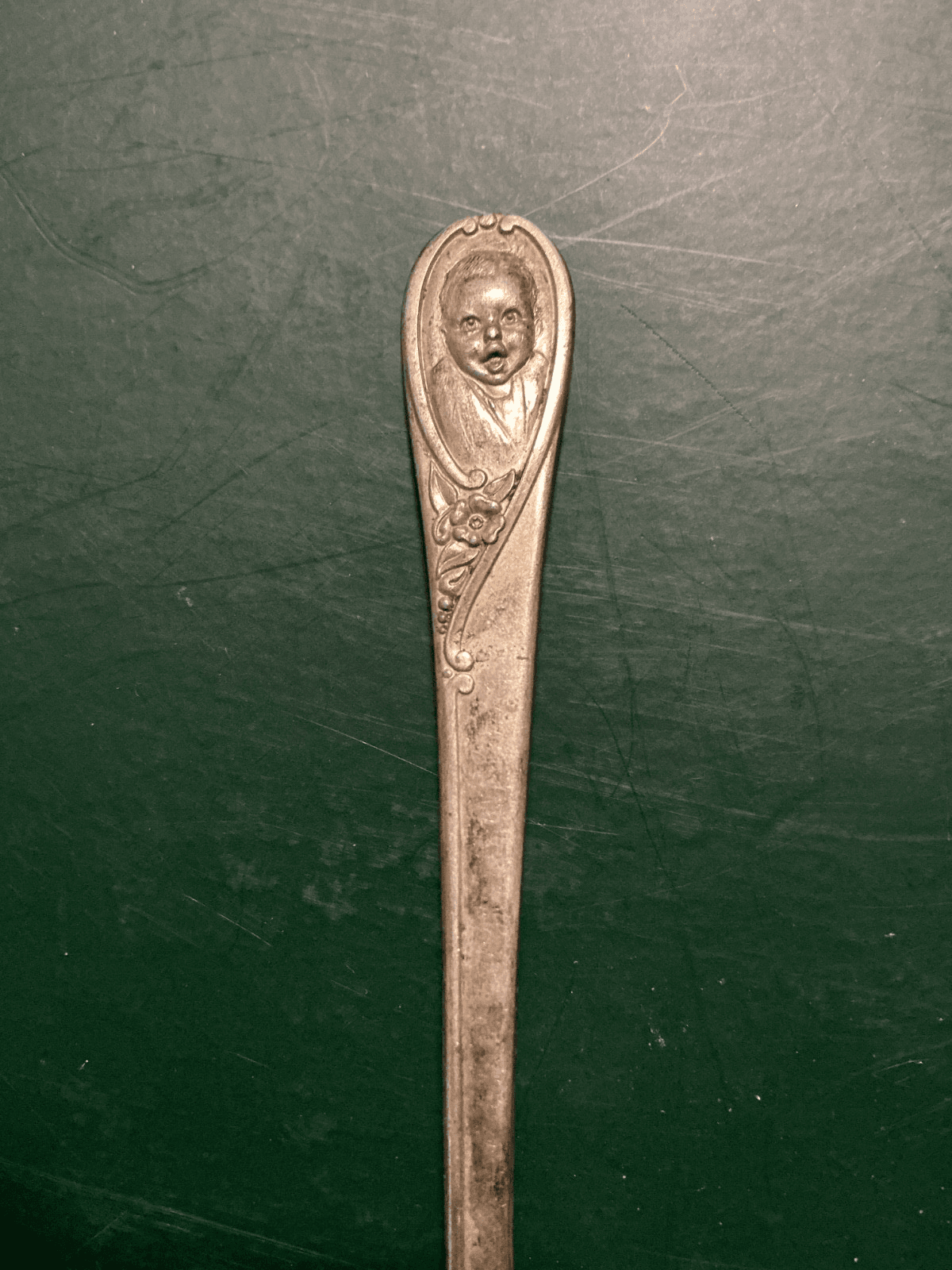 Vintage Winthrop Gerber’s Logo Baby Silver Spoon 4” Silverplate Circa 1940 - Thumbnail 2