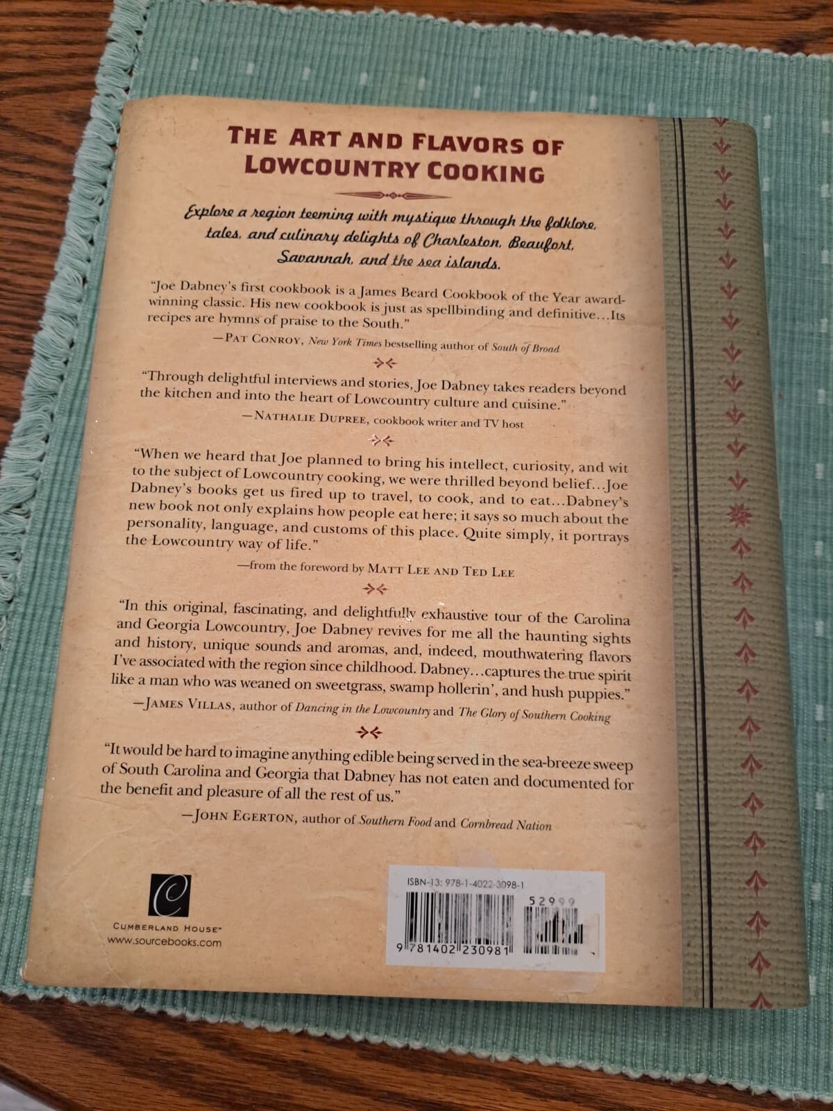 THE FOOD, FOLKLORE, ART OF LOWCOUNTRY SOUTHERN COOKING Joseph Dabney HCDJ SIGNED - Thumbnail 3