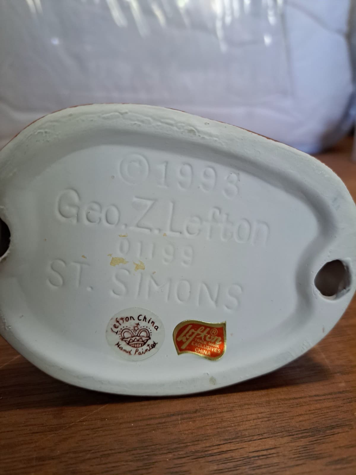 Geo Z Lefton Lighthouse 1993 St. Simons Handpainted 01199 - Thumbnail 5