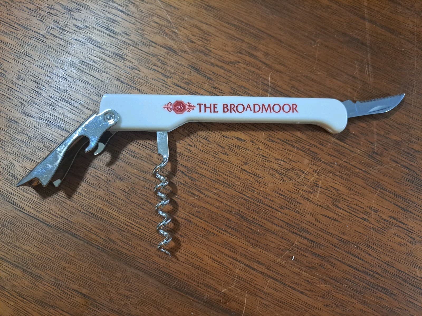 The Broadmoor Hotel Logo Cork Screw Bottle Opener Wine Key - Thumbnail 3