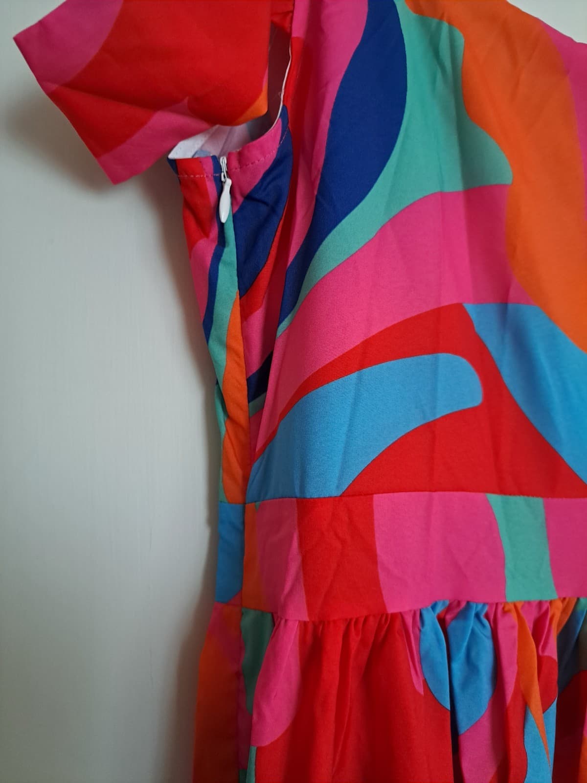 Made with Love Vivid Colorful Dress Romantic Colorful Size S NWT - Thumbnail 3