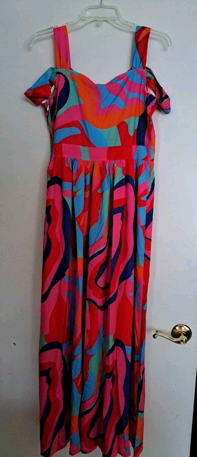 Made with Love Vivid Colorful Dress Romantic Colorful Size S NWT - Thumbnail 2