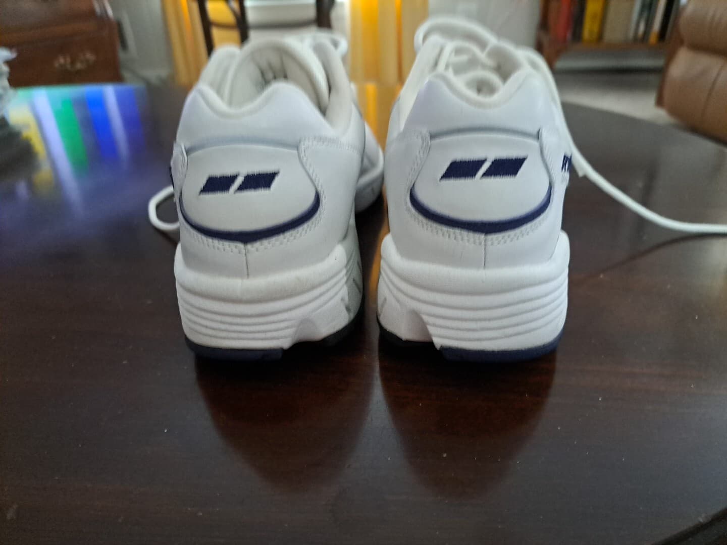 Ryka Womens Sport Walker High Impact Nitrogen Sneakers Size 9 M White/Navy - Thumbnail 6