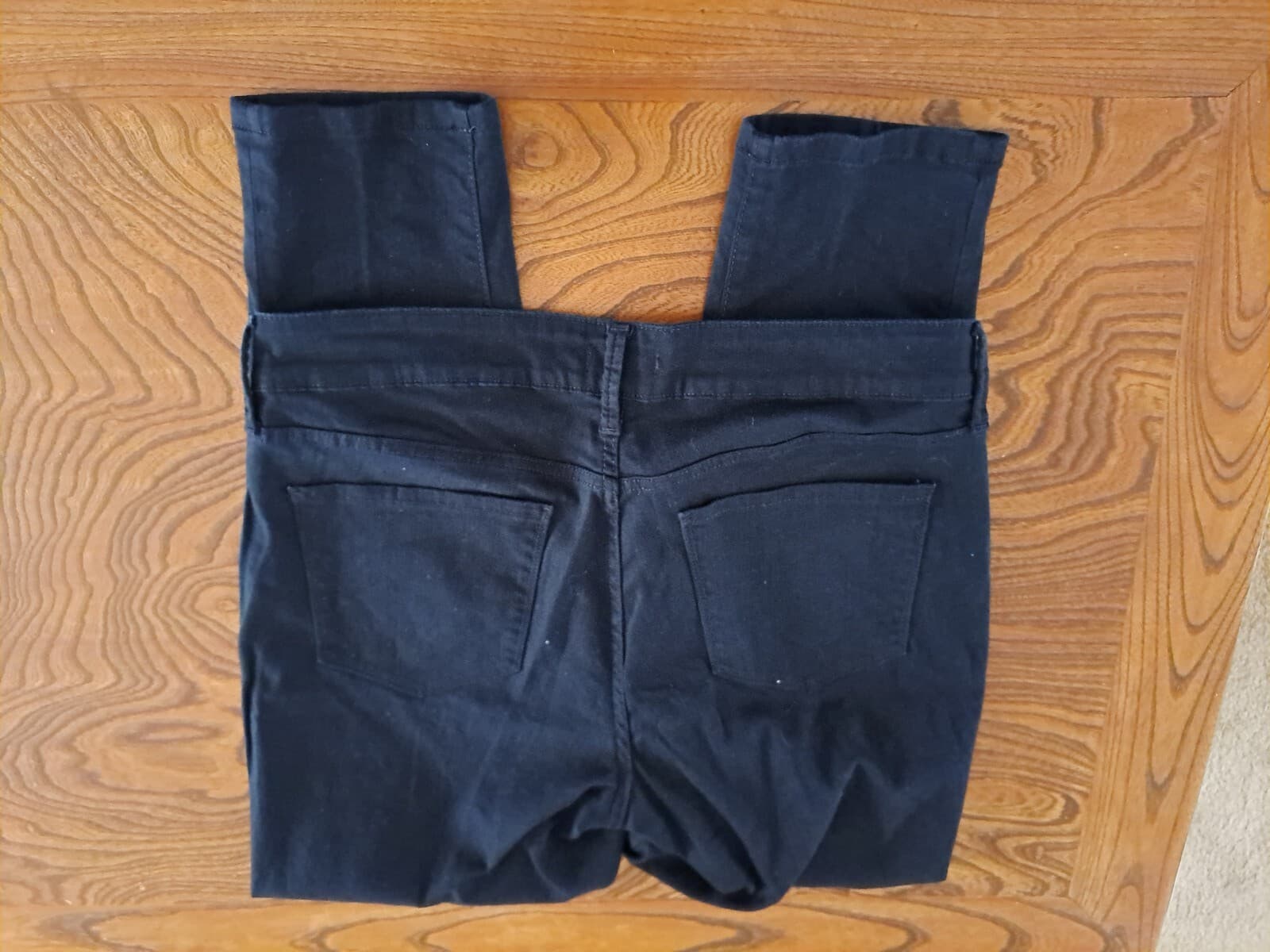 NYDJ sz 12 Alina Convertible Skinny Ankle Jeans Black 5 Pocket Stretch 35 x 28 - Thumbnail 5