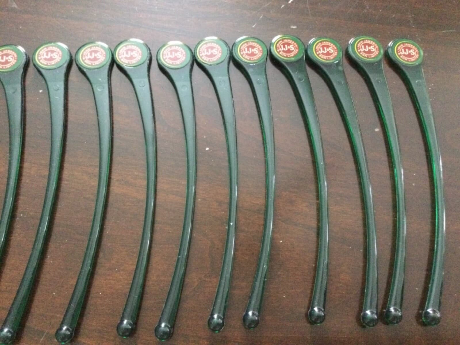 JJ & S Jameson & Son Logo Swizzle Sticks Stirrers + Whiskey Rocks Glasses Lot - Thumbnail 10