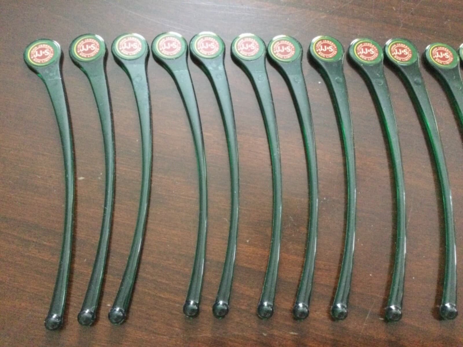 JJ & S Jameson & Son Logo Swizzle Sticks Stirrers + Whiskey Rocks Glasses Lot - Thumbnail 11