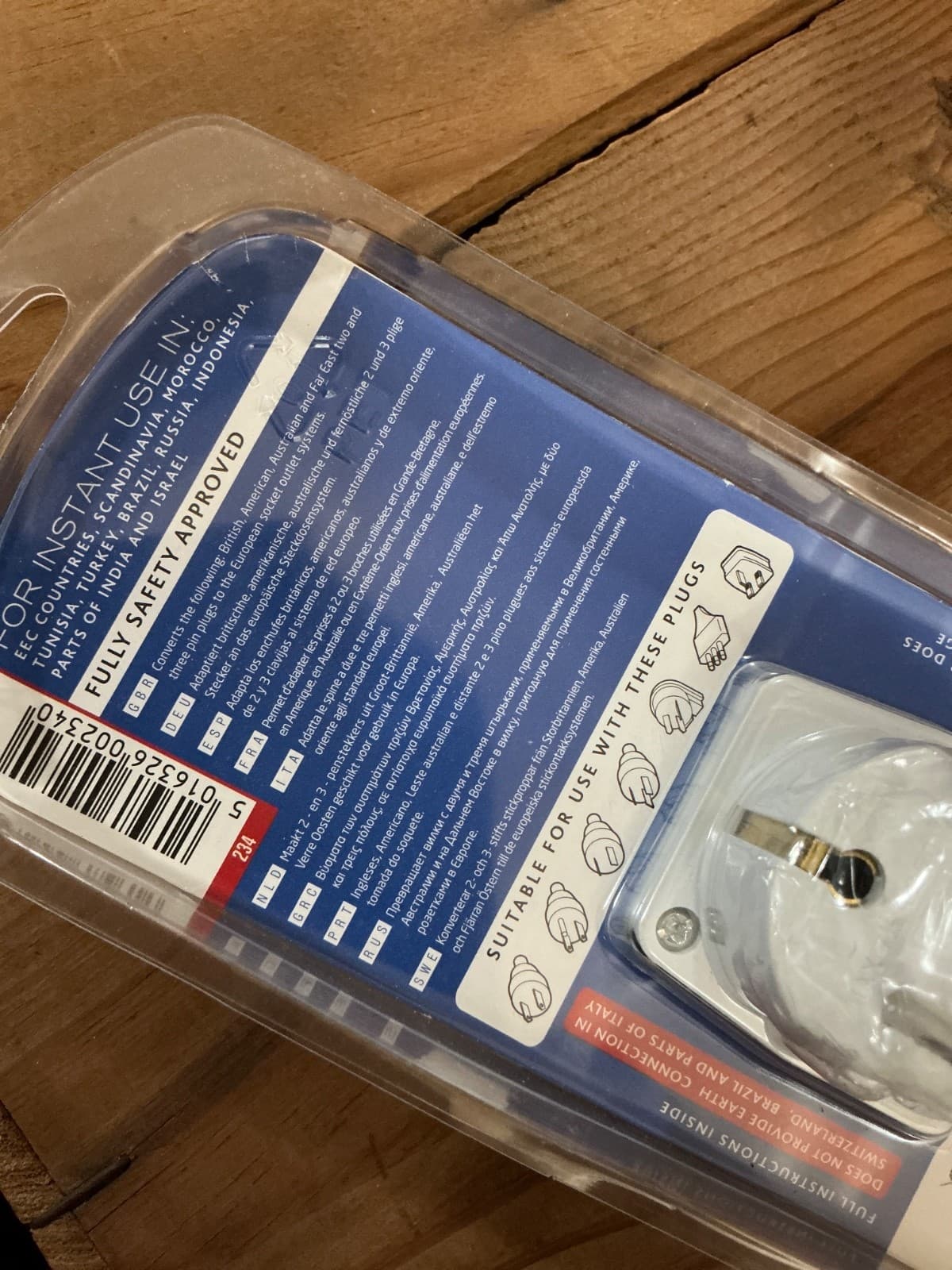 Go Travel Adapter Plug In Converter US, UK, AU Travelers To Europe EEC New - Thumbnail 4