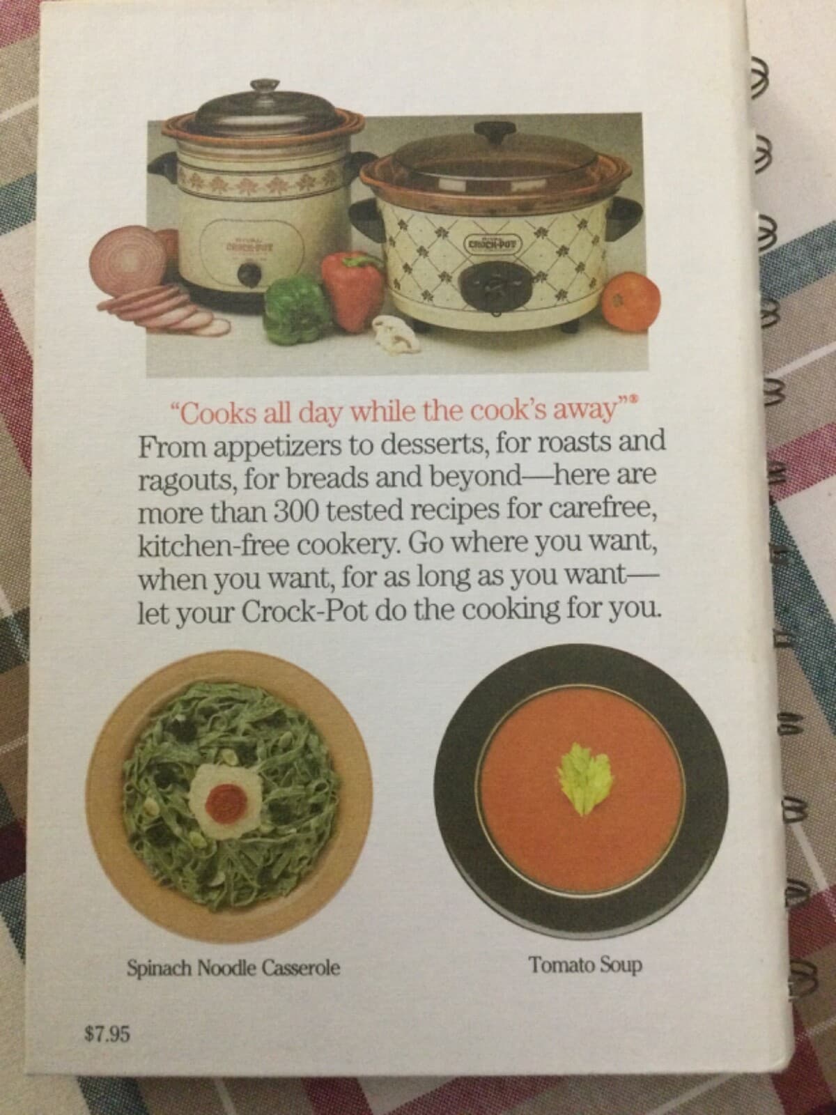 Rival Crock-Pot Cooking 1975 Cookbook Over 300 Slow Cooker Recipes HC Spiral - Thumbnail 2