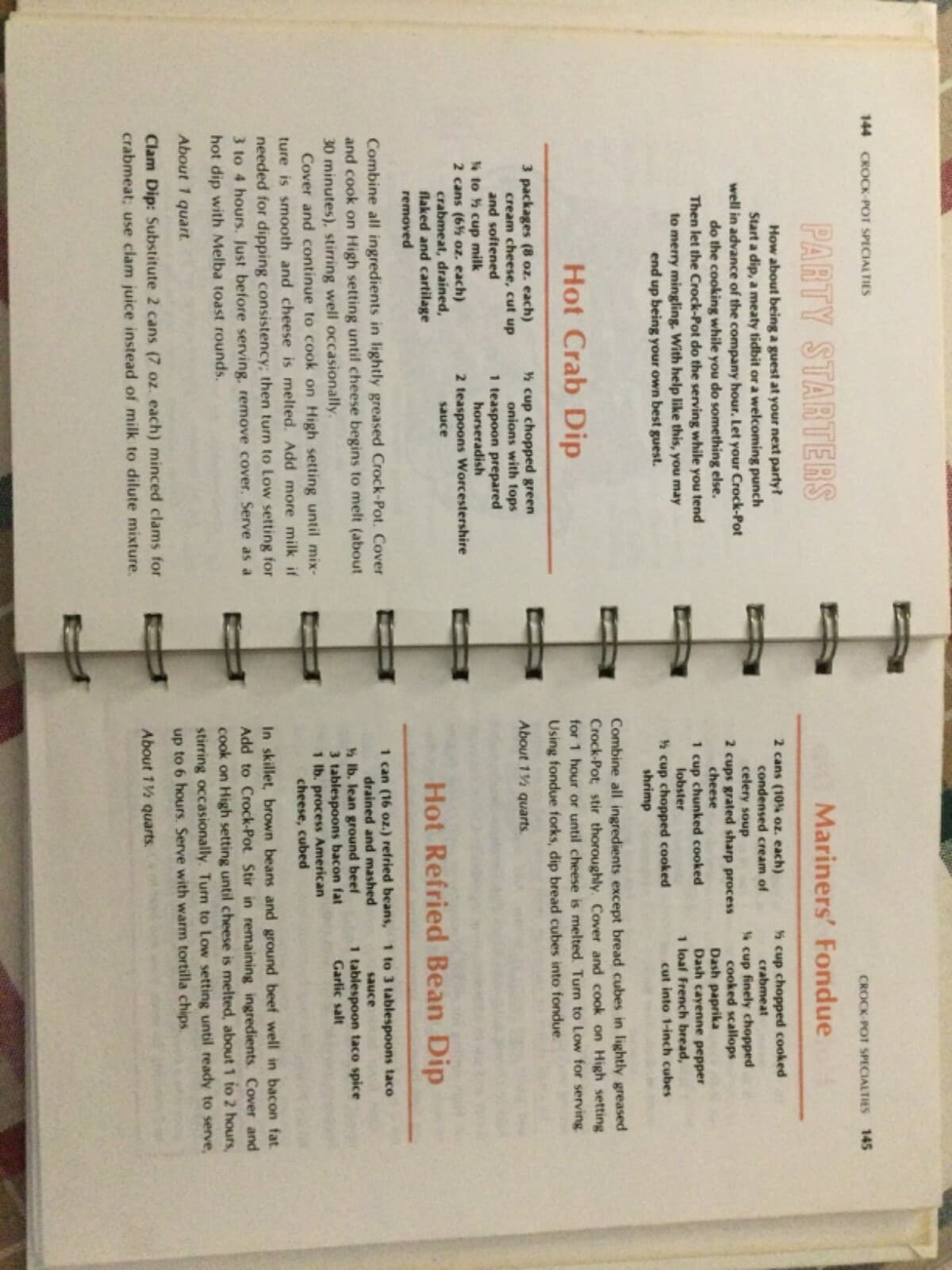 Rival Crock-Pot Cooking 1975 Cookbook Over 300 Slow Cooker Recipes HC Spiral - Thumbnail 9