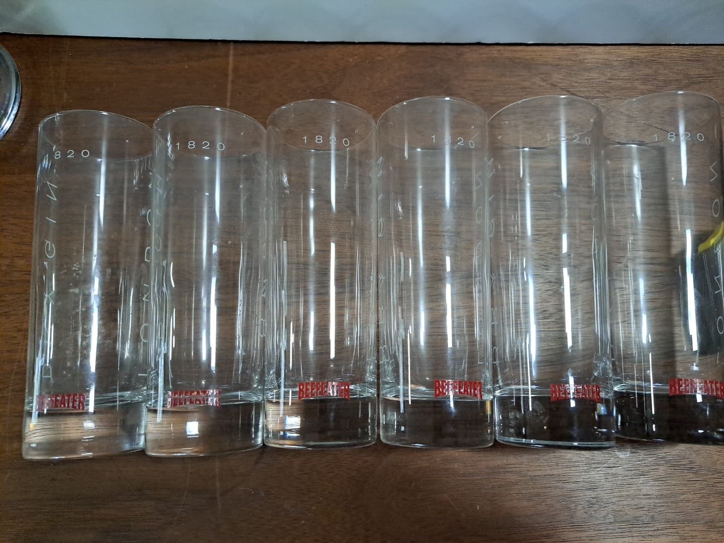 Beefeater 1820 London Dry Gin 12oz Tom Collins Cocktail Glasses 6-1/2" Set Of 6 - Thumbnail 3