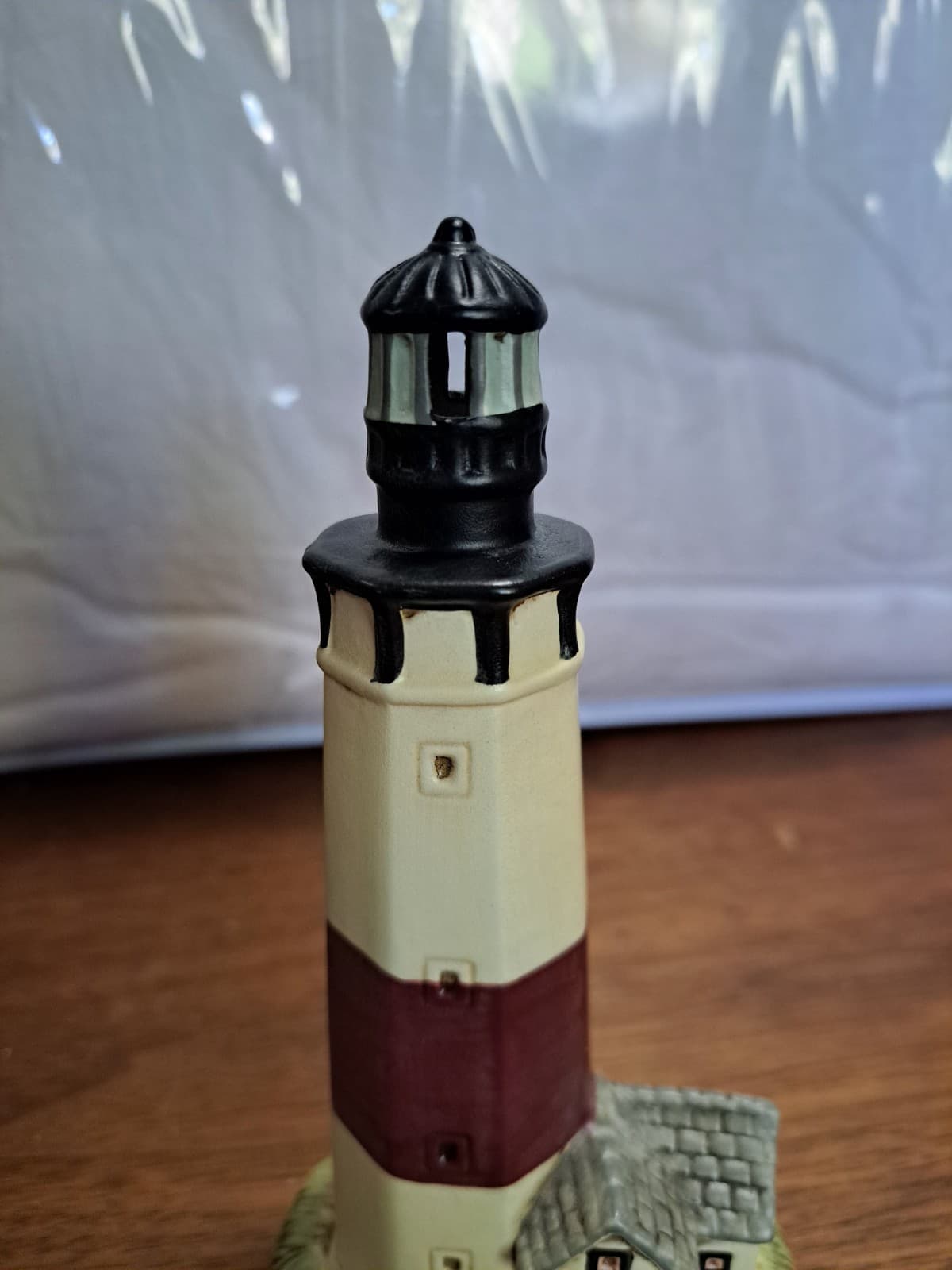 Montauk Lighthouse Geo Z Lefto 1998 FIGURINE 6.25” Handpainted N.01198 - Thumbnail 6