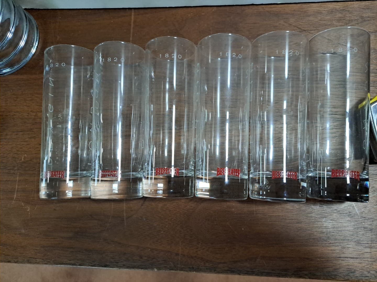 Beefeater 1820 London Dry Gin 12oz Tom Collins Cocktail Glasses 6-1/2" Set Of 6 - Thumbnail 7