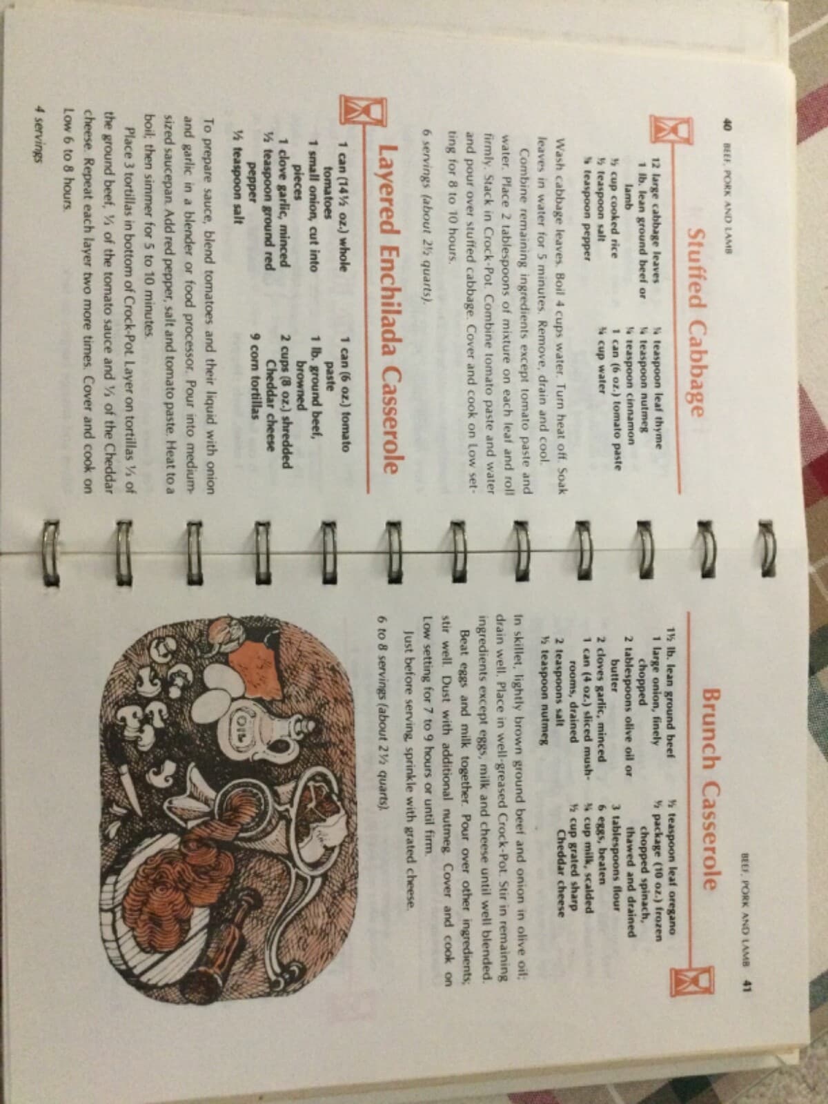 Rival Crock-Pot Cooking 1975 Cookbook Over 300 Slow Cooker Recipes HC Spiral - Thumbnail 6