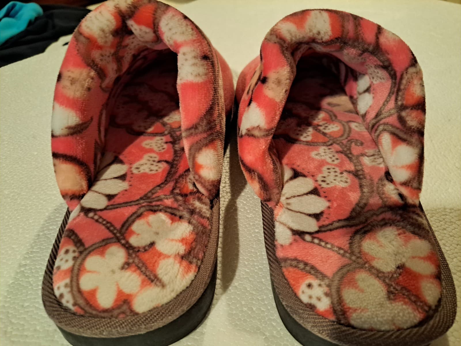 Vera Bradley Pink Suede & Fleece Mule Slippers Size 9-10 Large - Thumbnail 6