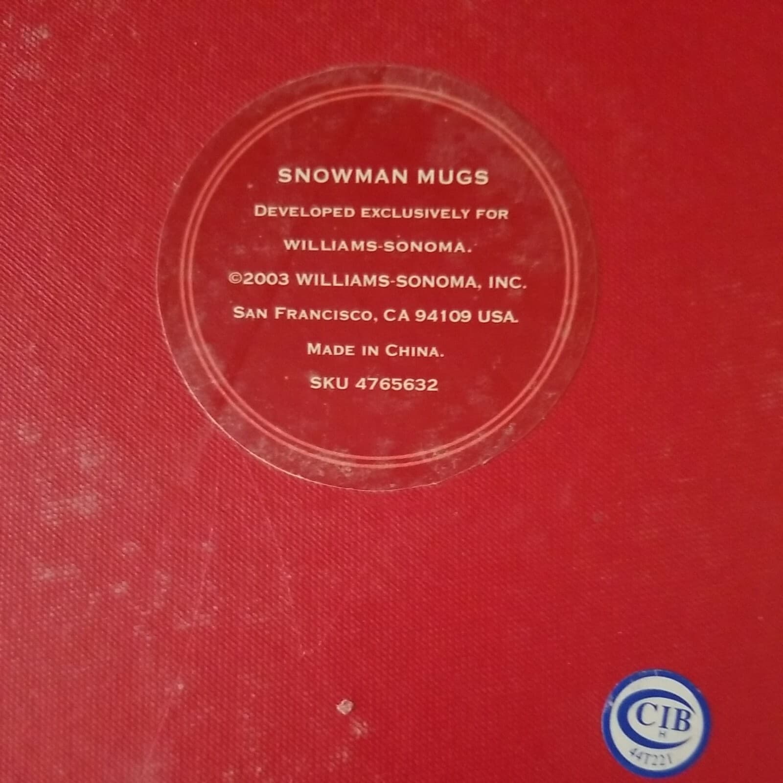 Williams-Sonoma 2003 Assorted Snowman Coffee Hot Cocoa Cups Mugs Boxed Set NIB - Thumbnail 12