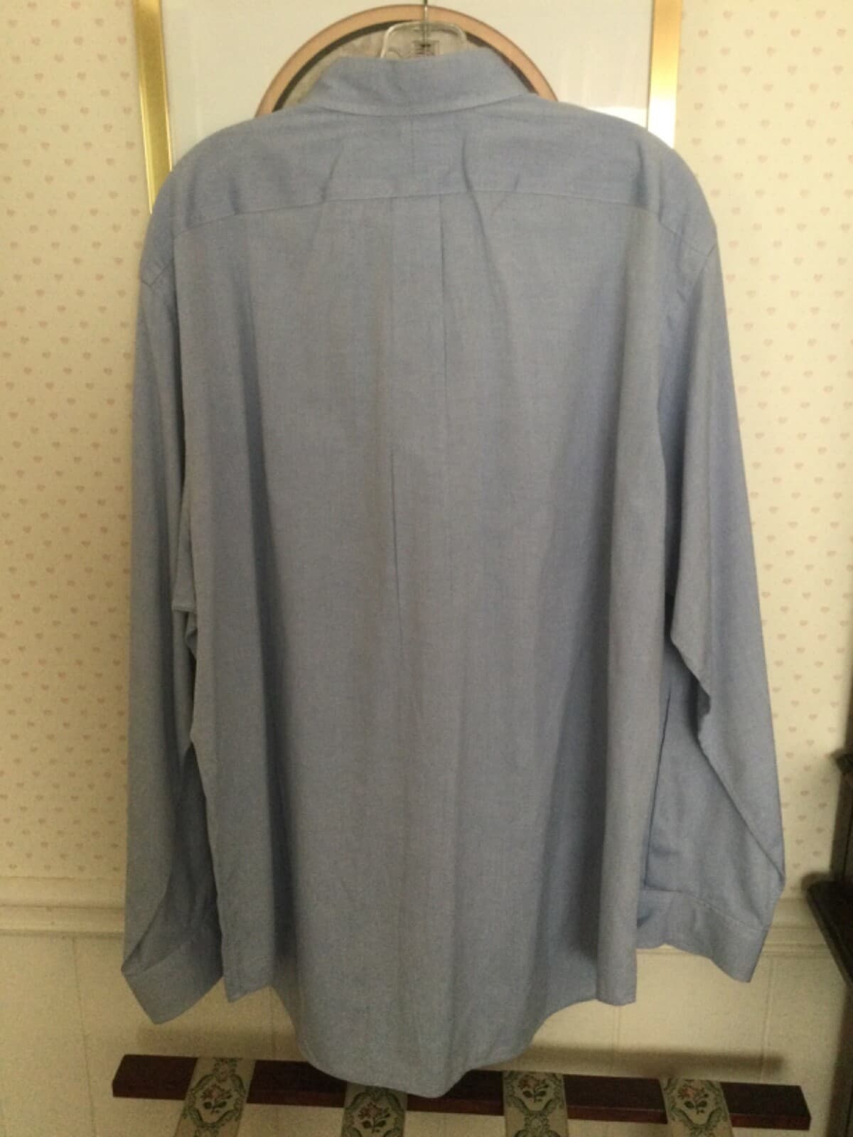 Ralph Lauren Long Sleeve Classic 17 34/35 Oxford Button Shirt Blue Dress Cotton - Thumbnail 6