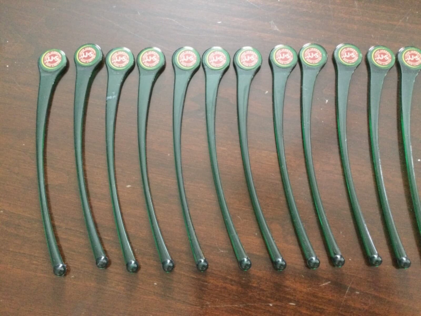 JJ & S Jameson & Son Logo Swizzle Sticks Stirrers + Whiskey Rocks Glasses Lot - Thumbnail 3
