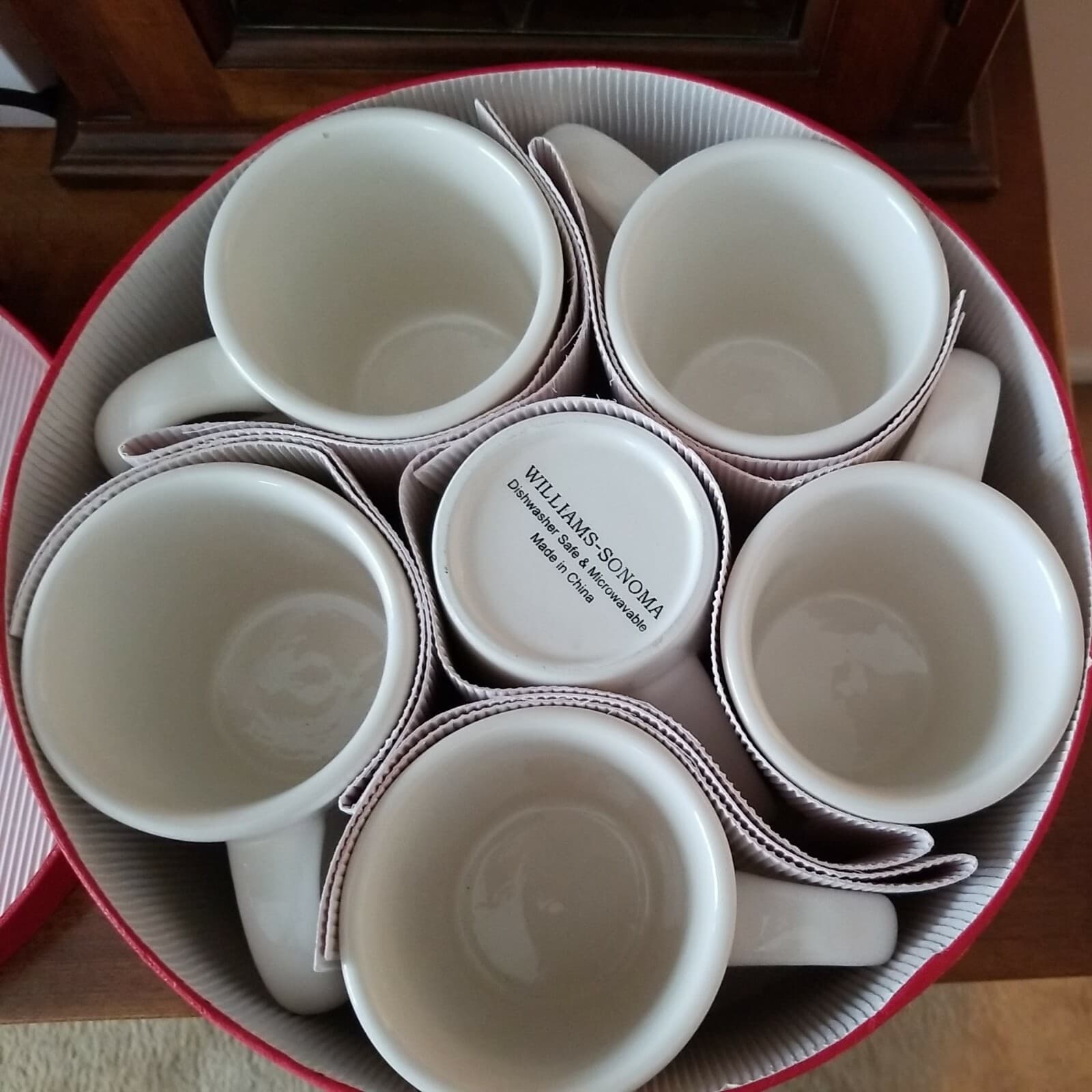 Williams-Sonoma 2003 Assorted Snowman Coffee Hot Cocoa Cups Mugs Boxed Set NIB - Thumbnail 3