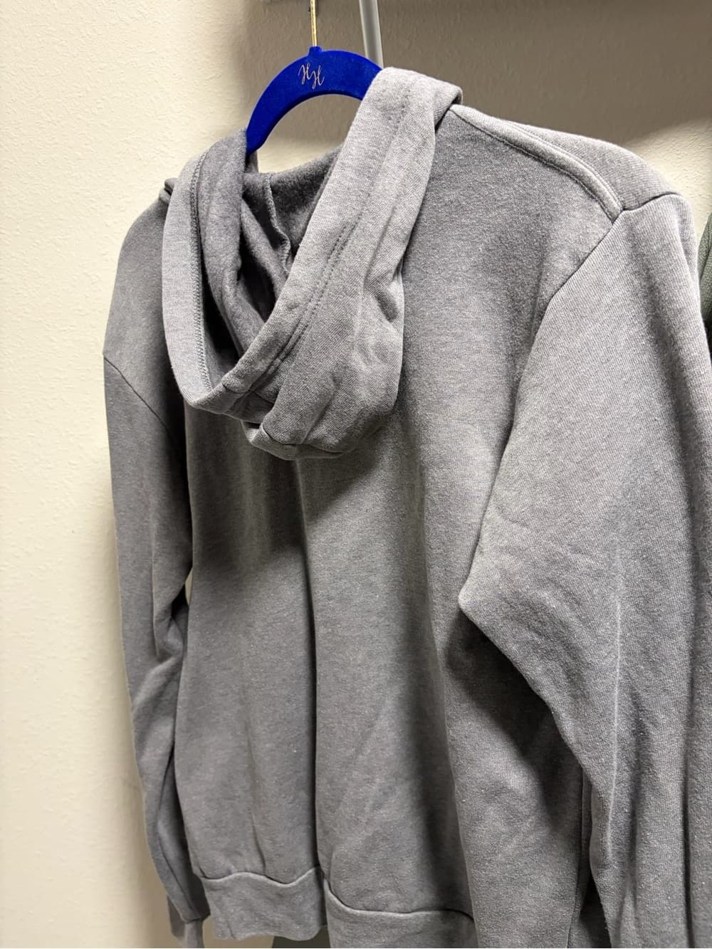 Bella Canvas Gray Hoodie with Blue Accent - Thumbnail 5