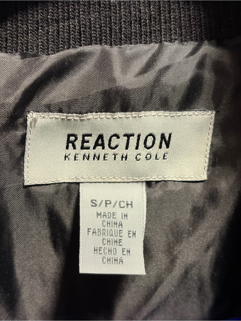 Kenneth Cole Navy Puffer Jacket with Black Yoke - Thumbnail 5