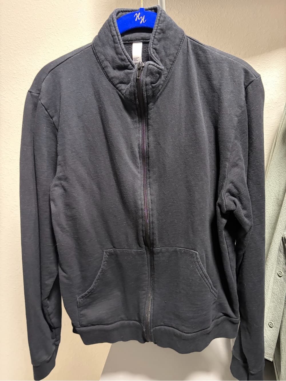 American Apparel Black Full-Zip Men's Fleece Jacket