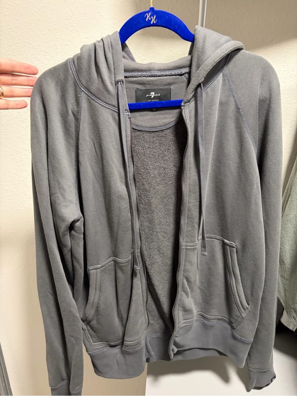 7 For All Mankind Gray Sweatshirt - Thumbnail 2