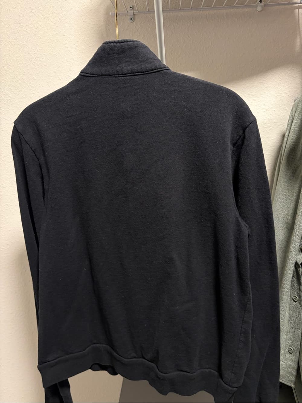 American Apparel Black Full-Zip Men's Fleece Jacket - Thumbnail 4