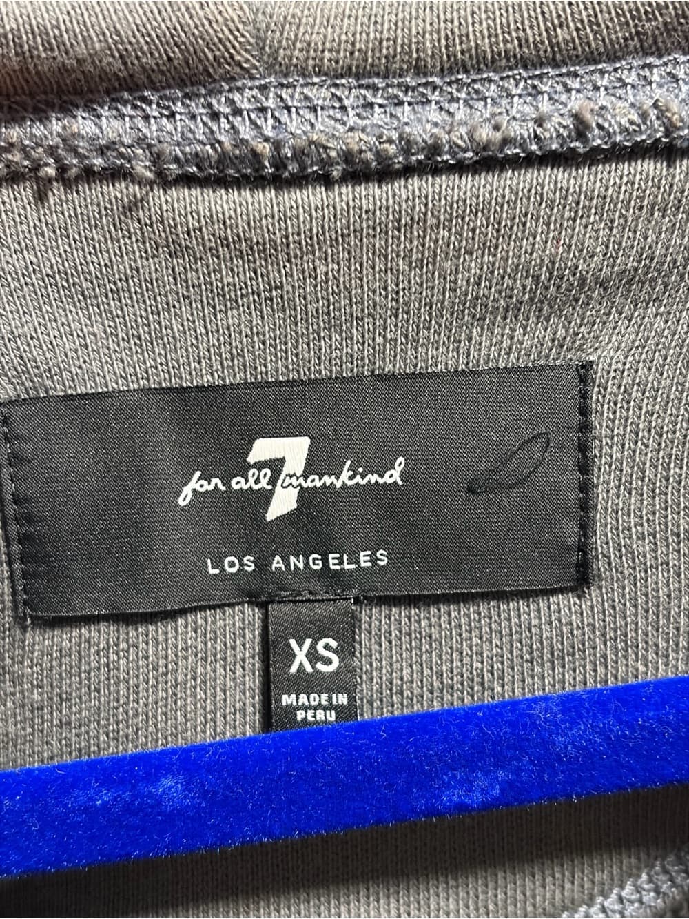 7 For All Mankind Gray Sweatshirt - Thumbnail 3