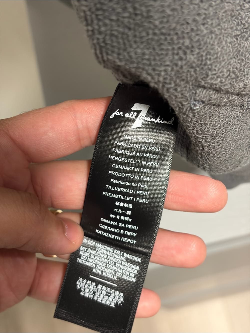7 For All Mankind Gray Sweatshirt - Thumbnail 4