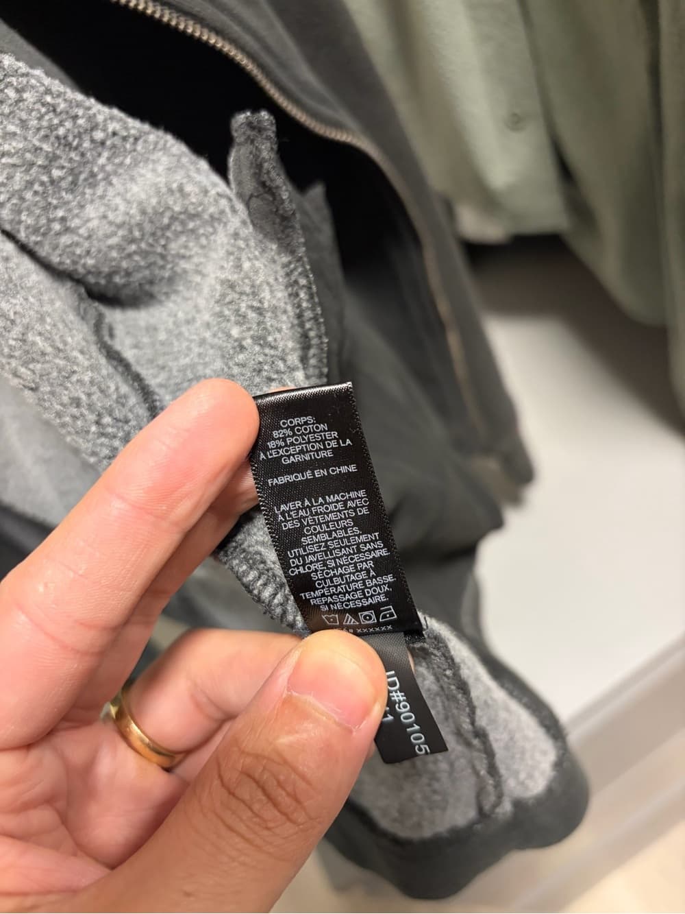 Express Charcoal Gray Zip-Front Moto Jacket - Thumbnail 8