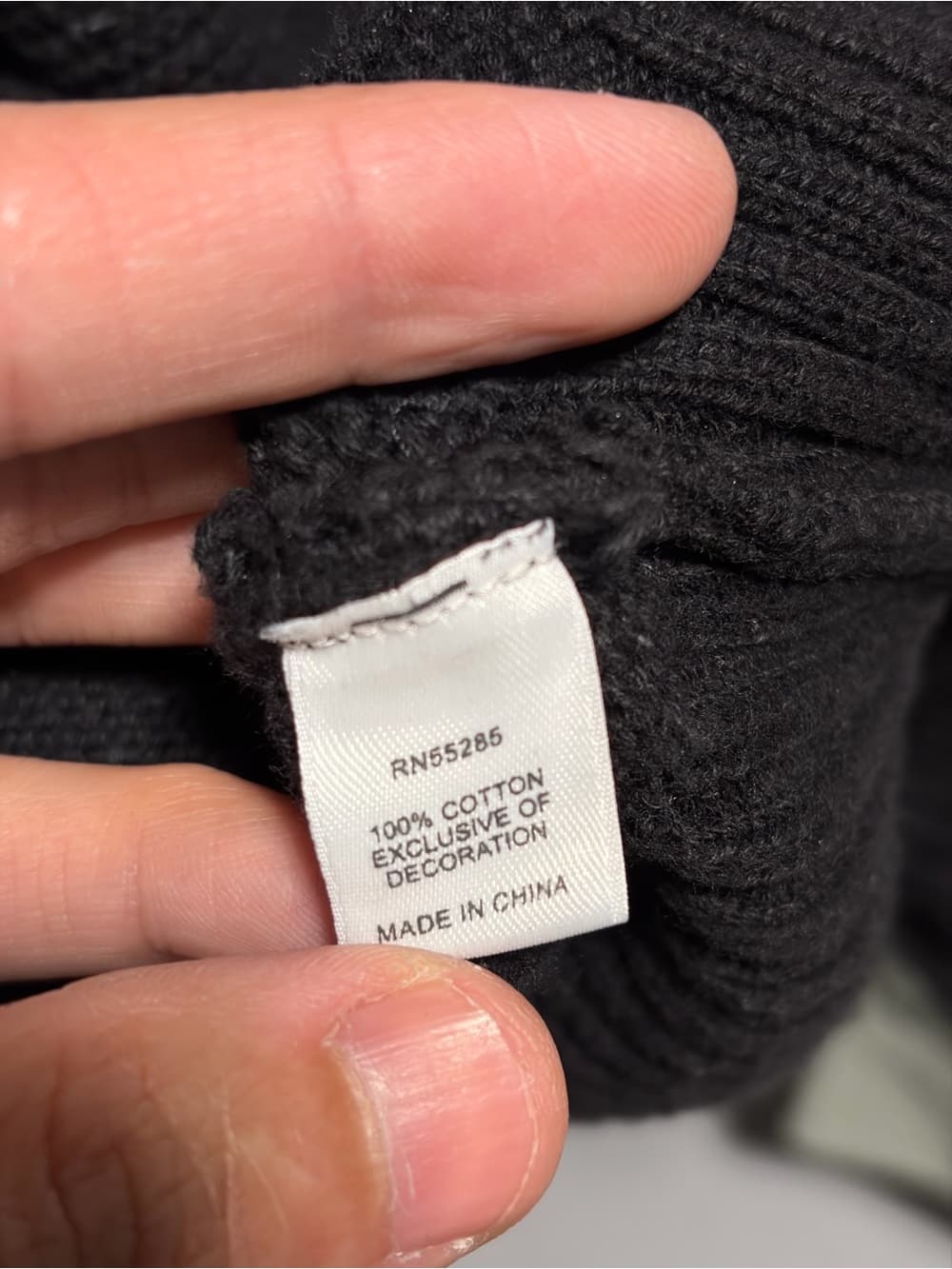 Express Men’s Black Zip-Up Hooded Sweater - Thumbnail 5