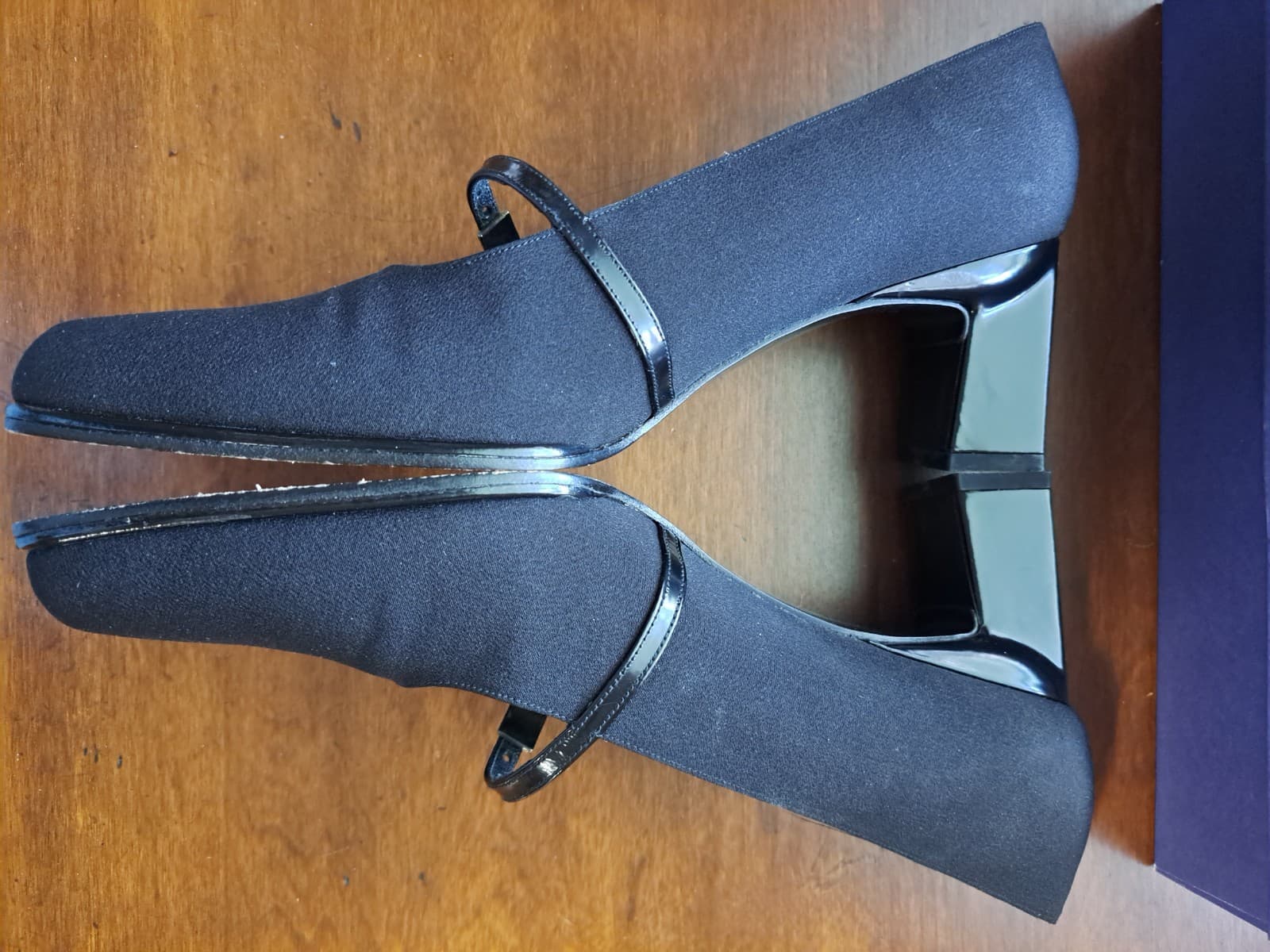 Stuart Weitzman Black Crepe Buckle Accent Evening High Heel Pumps Size 10 Shoes - Thumbnail 3