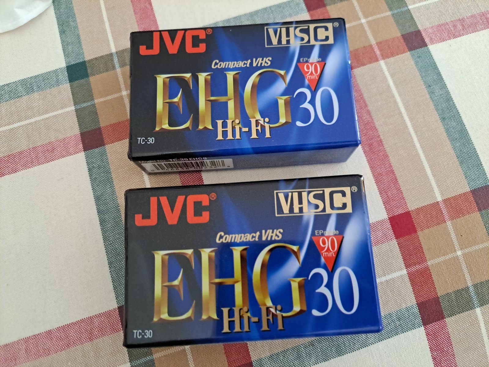 JVC VHS C Compact VHS Video Tapes EHG 30 Hi-Fi Lot Of 2 TC-30 NEW - Thumbnail 3