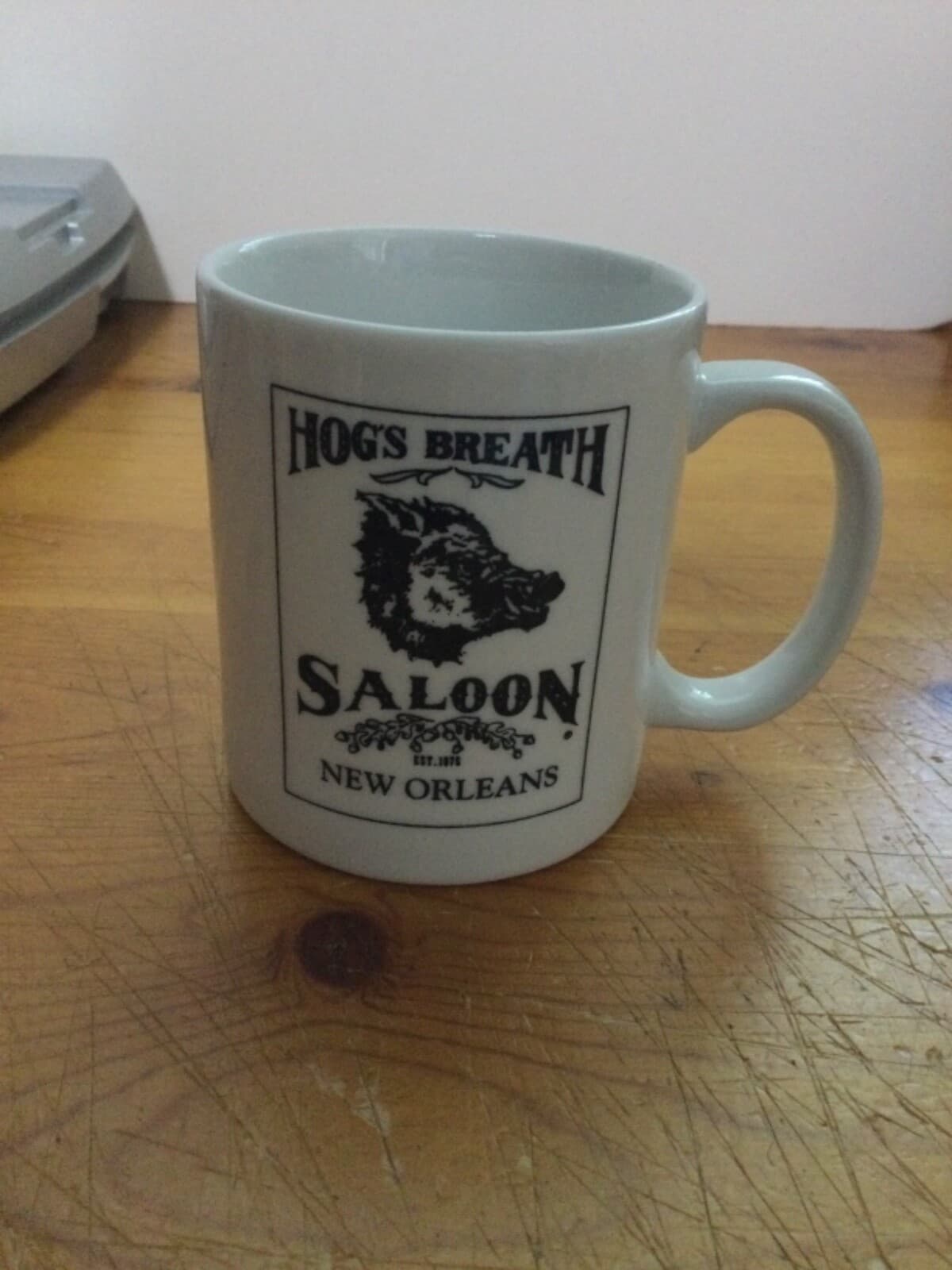 Hog's Breath Saloon NEW ORLEANS French Quarter Bar Souvenir Coffee Mug Cup IYKYK - Thumbnail 2
