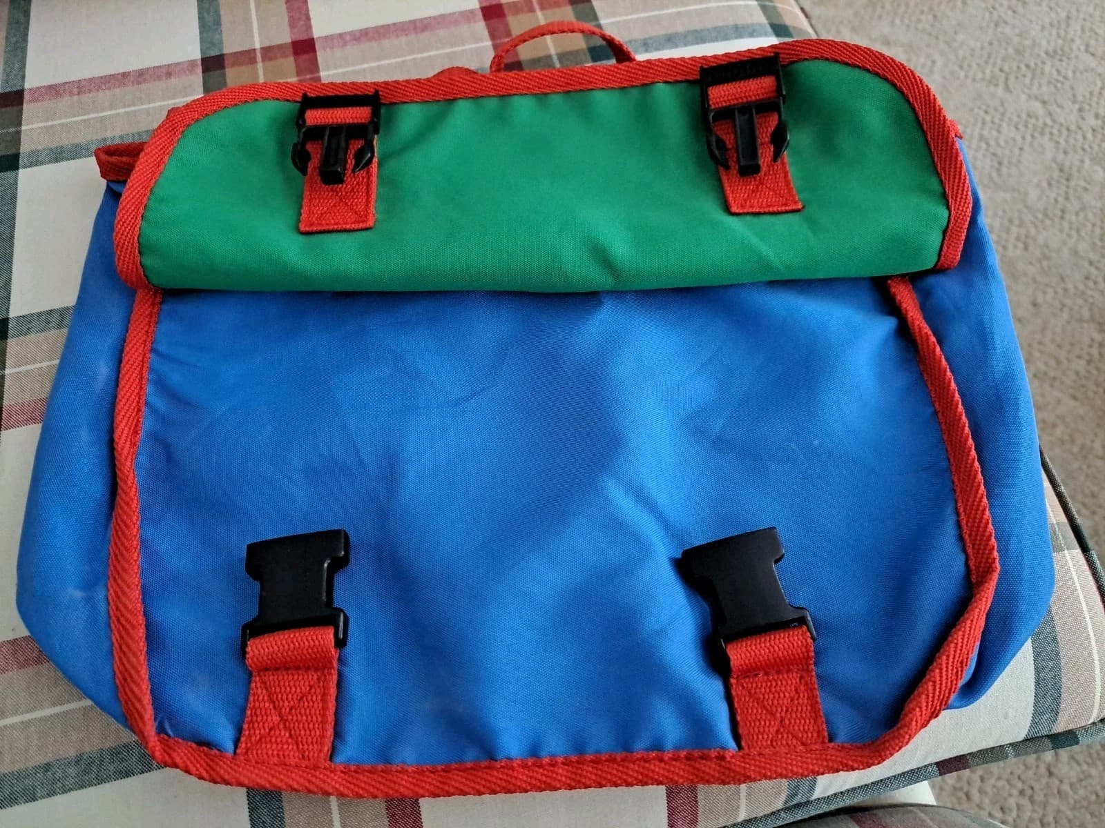 Lego System Free Style Travel Bag Case Cloth Carry All 1996 Colorful 12x10 - Thumbnail 3
