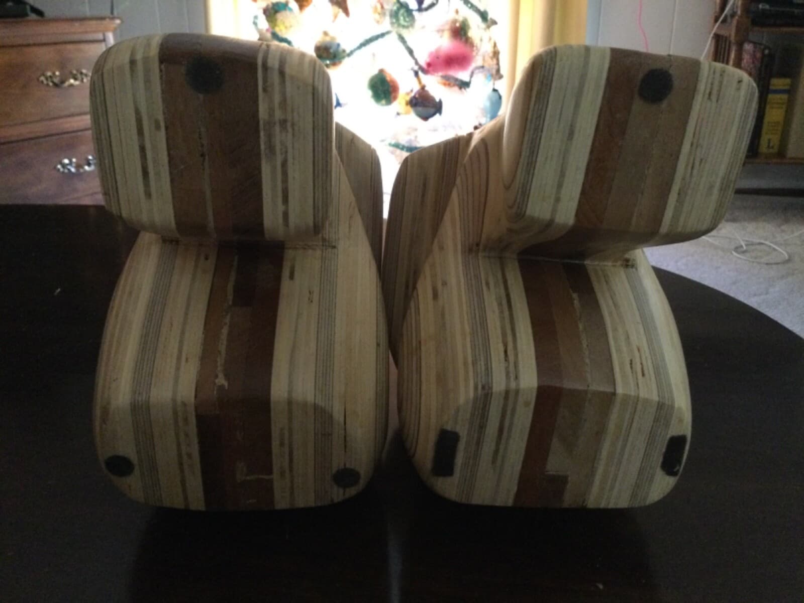 Robert Hargrave Modern Art Pressed Wood Sitting People Sculptures Book Ends - Thumbnail 7