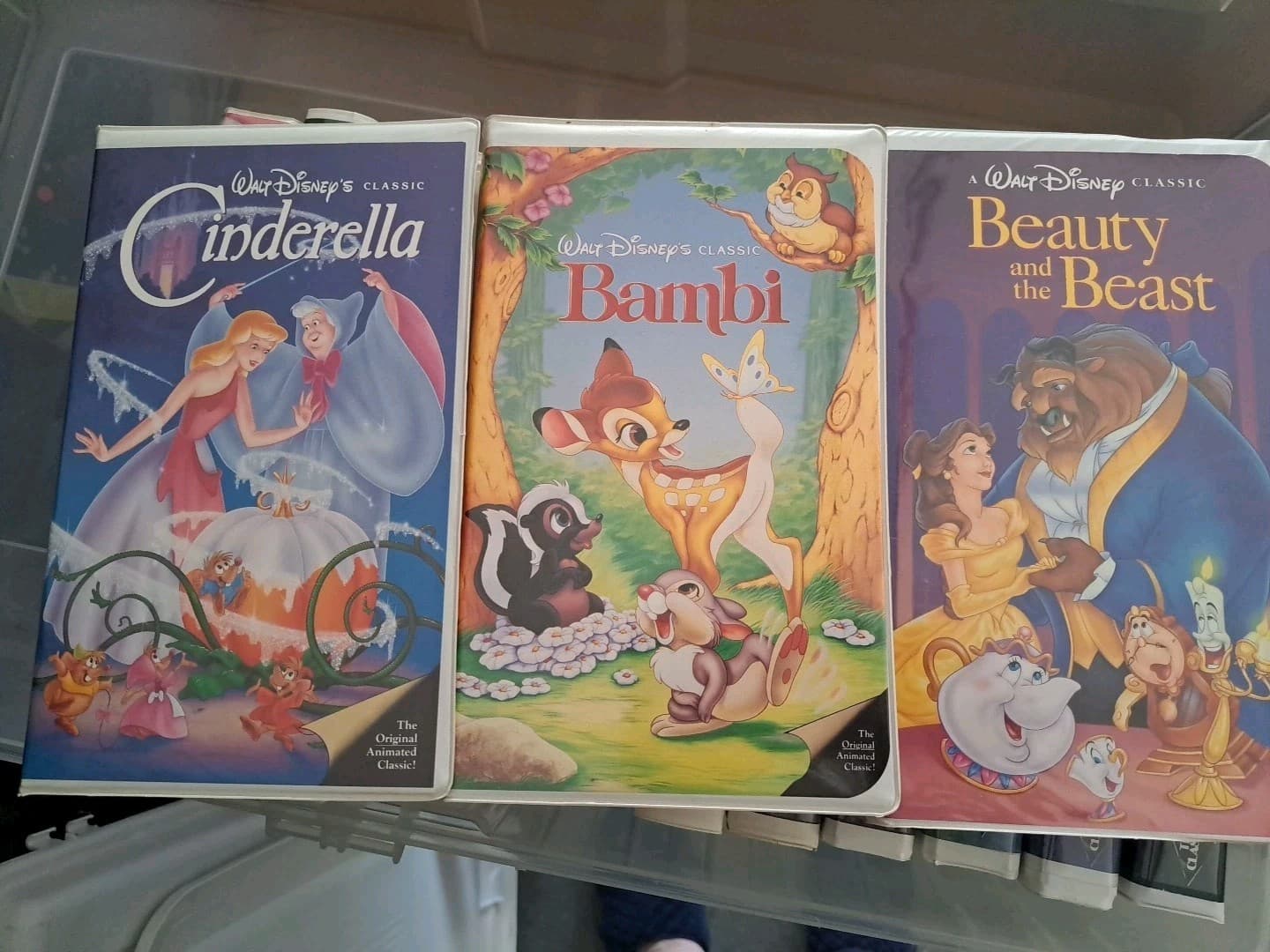 DISNEY Black Diamond VHS Lot of 16 w/Banned Little Mermaid, Beauty, Dumbo, Lady - Thumbnail 7