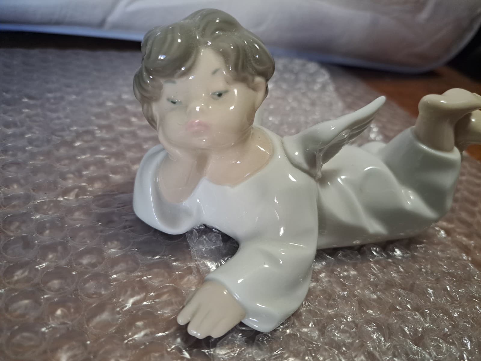 LLADRO Angel Laying Down Figurine 4541 Cherub Dreaming Daisa Spain - Thumbnail 6