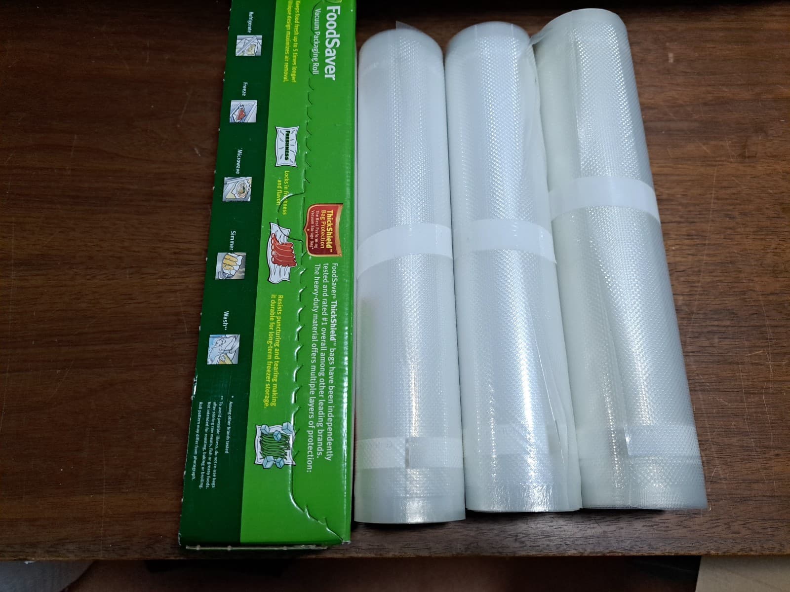 FoodSaver Lot Of 4 Large 11" Sealer Rolls OEM - Thumbnail 4